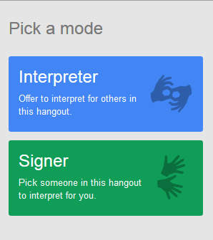 Image of Interpreter or Signer options